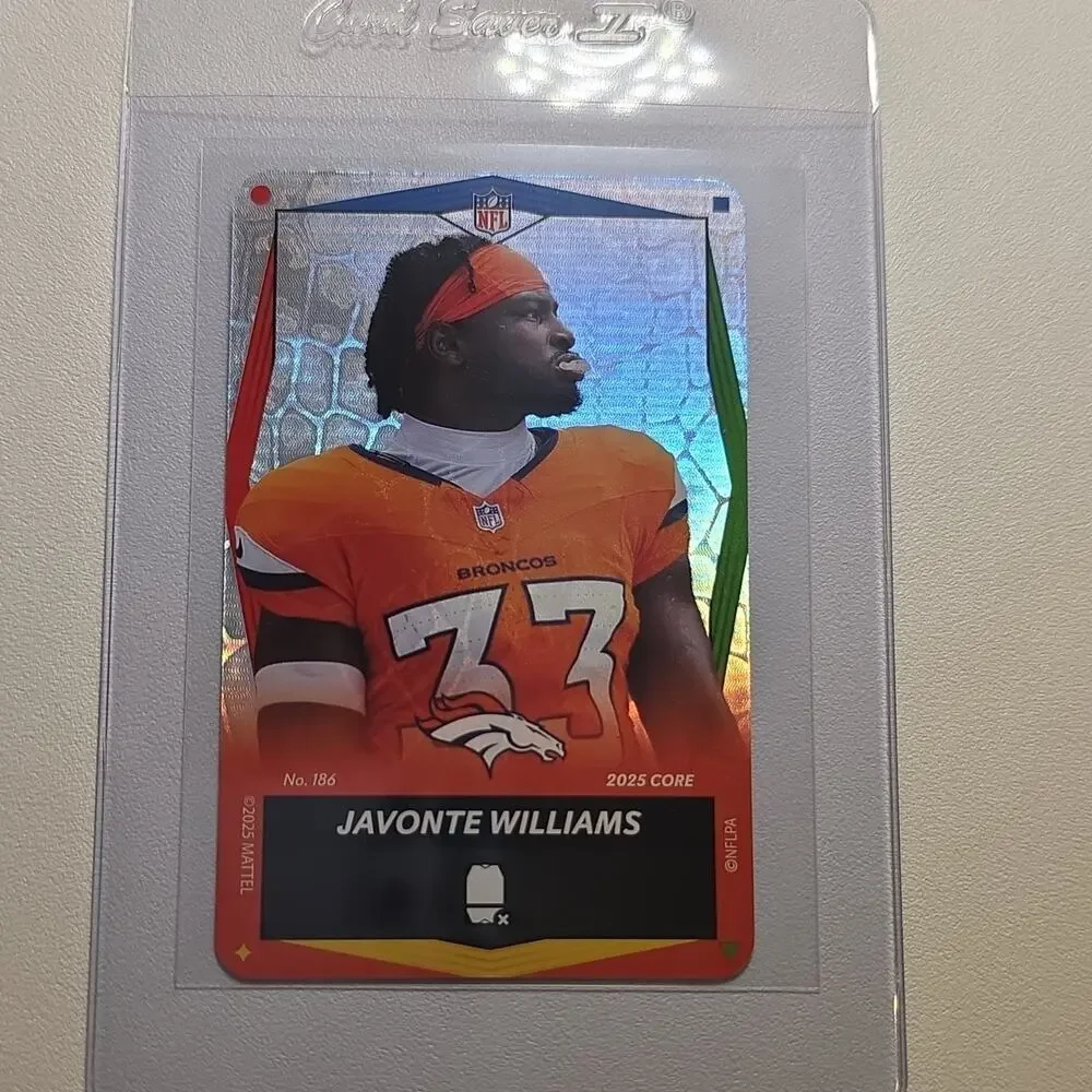 2025 UNO Elite NFL JAVONTE WILLIAMS #186 VIPER Foil SSP Broncos